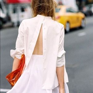 Zara Backwards Buttons Top